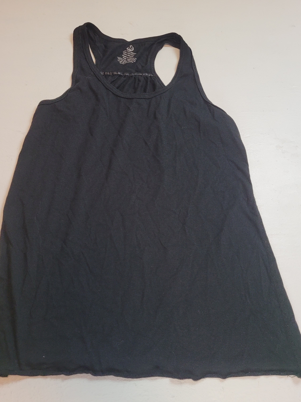 Basic Black Racerback Tank Top - Picture 2 of 7